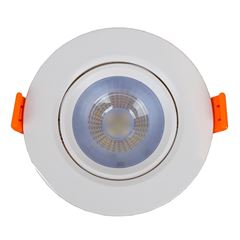 Spot LED em ABS 7w Bivolt de Embutir Easy Redondo 3000k - Ref.YQ086073BCDEAV2 - BRONZEARTE