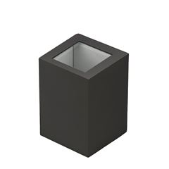 Arandela de Aço 2 Fachos com Lente de Vidro Bivolt Preta BLUMENAU ILUMINAÇÃO / REF. 159010-01