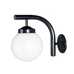 Arandela de Aço e Polipropileno com Globo Boca 10 100W Bivolt Preto BLUMENAL ILUMINAÇÃO / REF. 182599-01