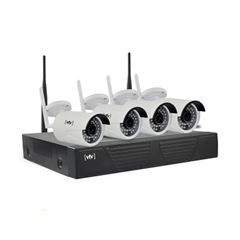 Kit NVR com 4 Câmeras 4 Canais 1080p e Wi-Fi - Ref.17898641420628 - VTV