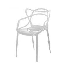 Cadeira em Polipropileno Monobloco Allegra Branco - Ref.F915000 - GARDEN LIFE