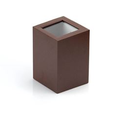 Arandela de Aço 2 Fachos com Lente de Vidro Bivolt Marrom BLUMENAU ILUMINAÇÃO / REF. 159010-12