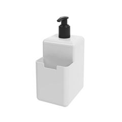 Porta Detergente Plástico 500ml Single Branco - Ref.17008/0007 - COZA