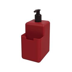 Porta Detergente Plástico 500ml Single Vermelho Bold - Ref.17008/0465 - COZA