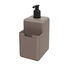 Porta Detergente Plástico 500ml Single Cinza Quente - Ref.17008/0126 - COZA