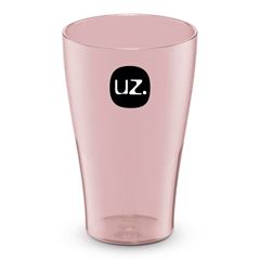 Copo de Plástico 300ml Translucido - Ref.UZ114-ROS - UZ