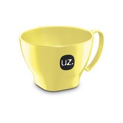 Cumbuca de Plástico Sólido 500ml Com Alça Amarelo Claro - Ref.uz243-amc - UZ