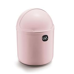Lixeira de Plástico Sólido 4 Litros para Pia Rosa - Ref.uz350-ros - UZ
