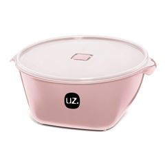 Pote de Plástico 6 Litros Multiuso Premium Rosa - Ref.UZ202-ROS - UZ
