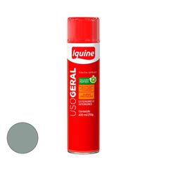 Tinta Spray Uso Geral  Brilhante Cinza Claro IQUINE  /REF.334032965