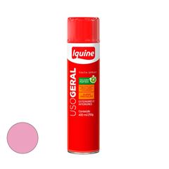Tinta Spray Uso Geral Brilhante  Rosa IQUINE /REF. 334033165