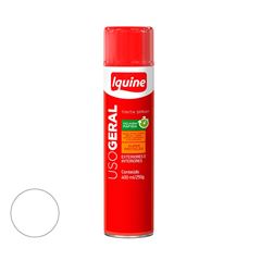 Tinta Spray Uso Geral Brilhante  Branco Fosco IQUINE /REF.336000265