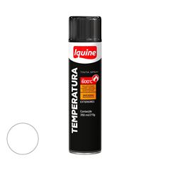 Tinta Spray Alta Temperatura 350 ml Branco Fosco IQUINE / REF. 340000265
