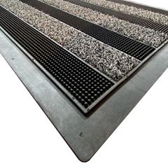 Capacho Emborrachado Cactos 45cmx75cm Cinza KAPAZI / REF. CBORCACT01