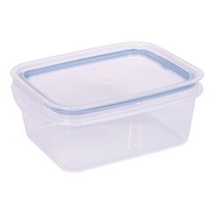 Pote Plástico Retangular 1,3 Litros Trava Mais Azul Intenso - Ref.9387 - PLASÚTIL