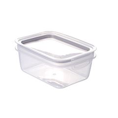 Pote Plástico Retangular 1,3 Litros Trava Mais Fendi - Ref.7836 - PLASÚTIL