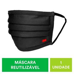 Máscara Reutilizável de Algodão para Uso Diário Preta UZ / REF. UZ353-AMC