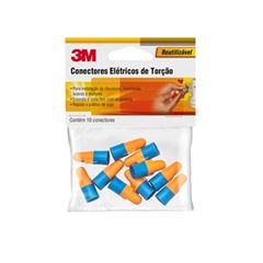 Conector Elétrico Torção com 10 peças Laranja e Azul - Ref. HB004289706 - 3M
