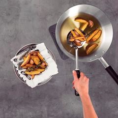 Espumadeira de Inox Utilitá Preta - Ref. 25652/100 - TRAMONTINA