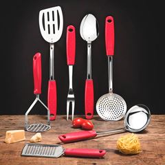 Concha de Inox Utilitá Vermelha - Ref. 25653/170 - TRAMONTINA
