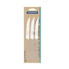 Conjunto de Facas para Churrasco Inox 3 Peças Leme Cinza - Ref. 23180/334 - TRAMONTINA