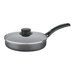 Frigideira Reta de Alumínio 22cm com Tampa Turim Chumbo - Ref. 20267/622 - TRAMONTINA