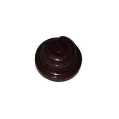 Suporte para Varão em Polipropileno Roseta Médio 19mm Imbúia - Ref. 12PP.7 - BELLA ARTES