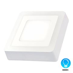 Painel LED  de Sobrepor Quadrado Square 18+6W Bivolt 6500k Branco DILUX / REF. DI79232