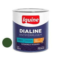 Tinta Esmalte Brilhante 900mL Dialine Antiferrugem Verde Folha - Ref. 348203404 - IQUINE