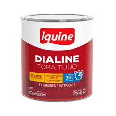 Tinta Esmalte Alto Brilho Dialine Antiferrugem 900ml Vermelho IQUINE / REF. 348204504