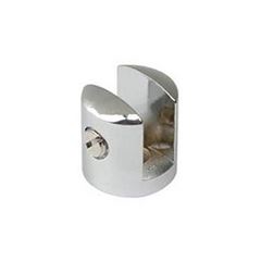 Suporte para Vidro 10mm Boca de Jacaré Zamac Branco - Ref. 114010 - ISERO