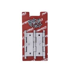 Dobradiça em Ferro 3 1/2 Pino Bola Cromado - Ref. 11412 - ISERO