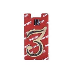 Número 3 Residencial Zamac Latão Oxidado - Ref. 1241-3 - ISERO