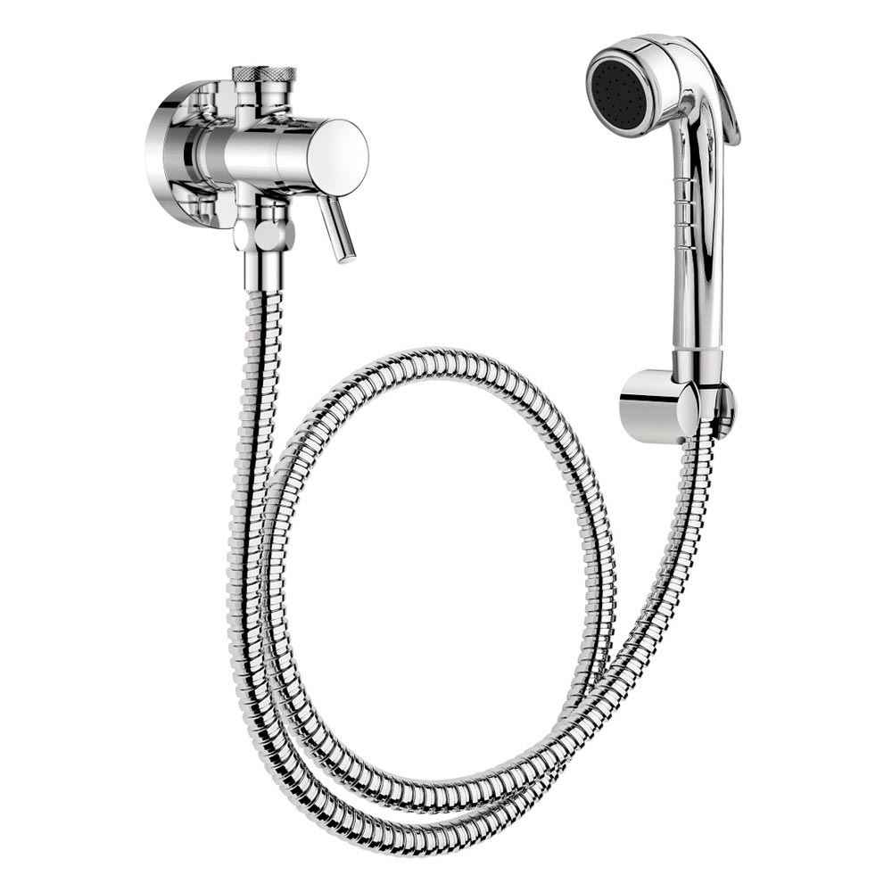 Ducha higiênica Nova Lógica da Docol com registro, derivação e gatilho, projetada para suportar até 70 °C. Ducha higiênica Nova Lógica da Docol com registro, derivação e gatilho, projetada para suportar até 70 °C.