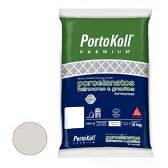 Rejunte para Porcelanato P- Flex5 kg Cinza Platina PORTOKOLL / REF. 713704