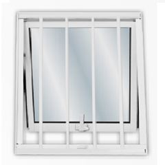 Máximo Ar em Alumínio 60x60 1 Seção com Grade Mini Boreal Soft Branco MGM / REF. 57240 