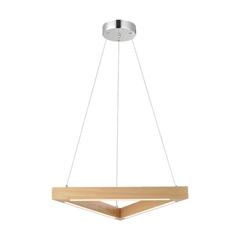 Pendente Led de Madeira Kavas Triângulo Bivolt 18w 3000k 1440 - Ref. 489820070 - AVANT