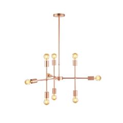 Pendente Led de Aço Hash 9x E27 Cobre Fosco - Ref. 489420009 - AVANT