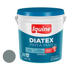 Tinta Vinil Acrílica Balde 15 Litros Diatex Cinza - Ref. 50300426 - IQUINE