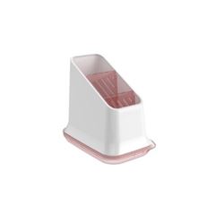 Escorredor Plástico para Talher Rosa Translúcido - Ref. 16243041 - PLASVALE 