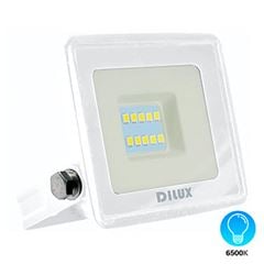 Refletor Led de Alumínio Ultra Slim 10W Bivolt 6500k Branco DILUX / REF. DI83994