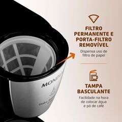 Cafeteira Elétrica Inox Dolce 220v Preto C-32-32x - Ref. 2672-04 - MONDIAL