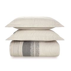 Kit Colcha Casal com 3 Peças Castani 150 Fios Bege - Ref. 3735088 - KARSTEN