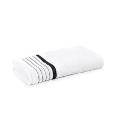 Toalha de Rosto Algodão Otto Branco Cinza - Ref. 3617476 - KARSTEN