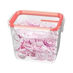 Pote Plástico 770ml com Trava Transparente e Rosa - Ref. SR1761/33 - SANREMO