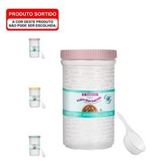 Pote com Medidor Plástico 1 Litros Redondo Cores - Ref. SR697/1 - SANREMO