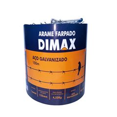 Arame em Aço Galvanizado Farpado 100m - Ref. DMX83826 - DIMAX