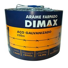 Arame em Aço Galvanizado Farpado 250 Metros DIMAX / REF. DMX83833