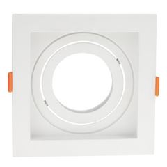 Spot de Embutir Quadrado Downlight 1XPAR20 Branco - Ref. DI88654 - DILUX