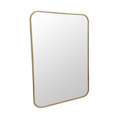 Espelho Emoldurado 50x70cm Retangular Dourado - Ref.F009 - CASA OK